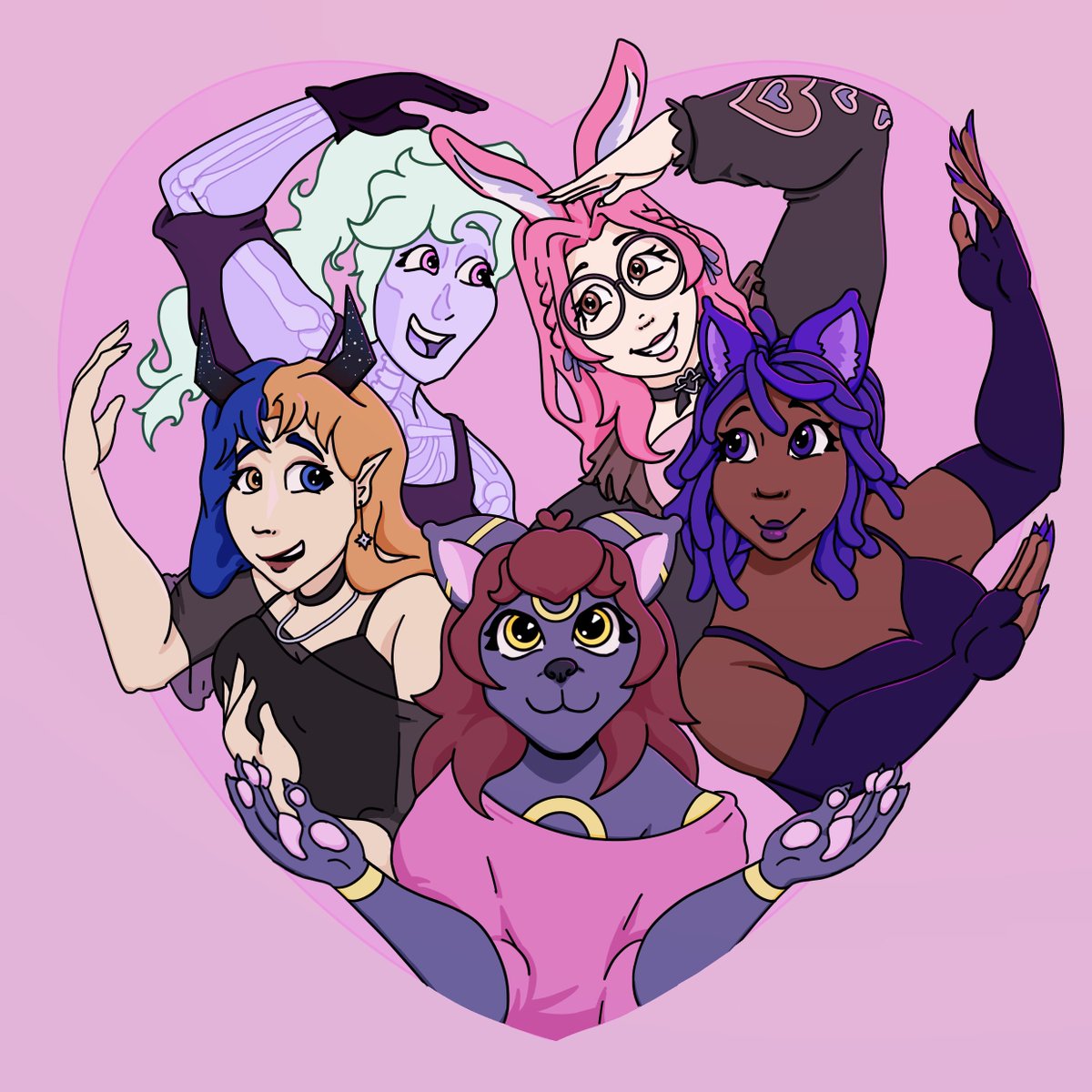 GorgeousGallows's tweet photo. My wonderful friends <3 @VixxSin @msflusterbunny  @Kitty_brainn https://t.co/8A5N8l2wD8