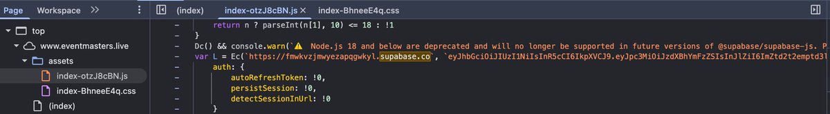 ehndrix's tweet photo. @Kryptvk_ Not when they do something like this...

The entire backend is exposed. Full database access via anon key so...
Admin privilege escalation possible.
Also, No rate limiting just vulnerabilities upandan. https://t.co/7M1gO3IOTp