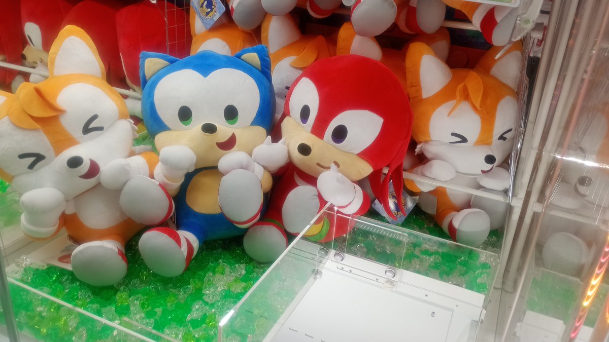 ⚡プライズ情報をお届け⚡ 本日よりSONIC&FRIENDのぬいぐるみが稼働中