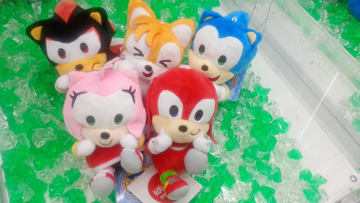 ⚡プライズ情報をお届け⚡ 本日よりSONIC&FRIENDのぬいぐるみが稼働中