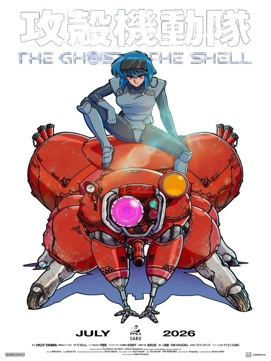 LucienDodge's tweet photo. I served as the English script writer and voice director on The Ghost in the Shell, airing weekly every Tuesday on Amazon Prime. Thanks to all the cast and crew who put in so much hard work into the show.  Episode 1 is already up, so go give it a watch if you haven't already. https://t.co/KEOfWSV0xL