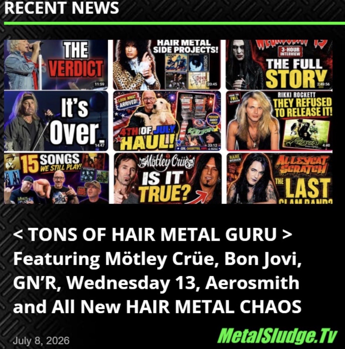 StevieTuff's tweet photo. TONS OF HAIR METAL GURU 
Featuring Mötley Crüe, Bon Jovi, GN’R, Wednesday 13, Aerosmith and All New HAIR METAL CHAOS
#hairmetalguru #hairmetalchaos #hairmetal #hairbands #80s #anthonybryant #stevierachelle #stevietuff #metalsludge 

https://t.co/zClYHyU3Dl https://t.co/vAD4SbwXCG