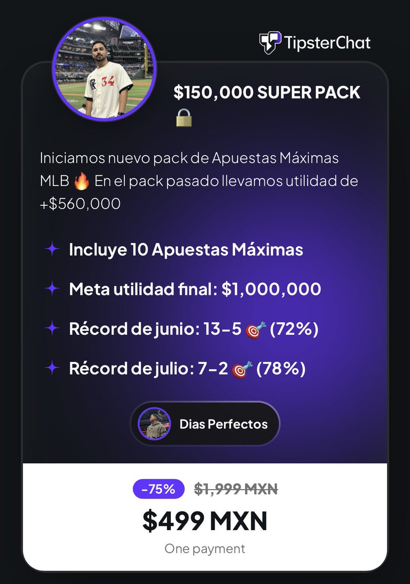 DiasPerfectos's tweet photo. PRECIO ESPECIAL DE PRE-VENTA A $499 MXN DEL NUEVO PACK DE LOCKS DE $150,000 🔒

ESTAMOS 20-7 DESDE EL MES DE JUNIO 🔥

POCOS LUGARES DISPONIBLES 🚨🚨

CLICK AQUÍ: https://t.co/mZqRZ1RipE https://t.co/BzwZGo2OVW