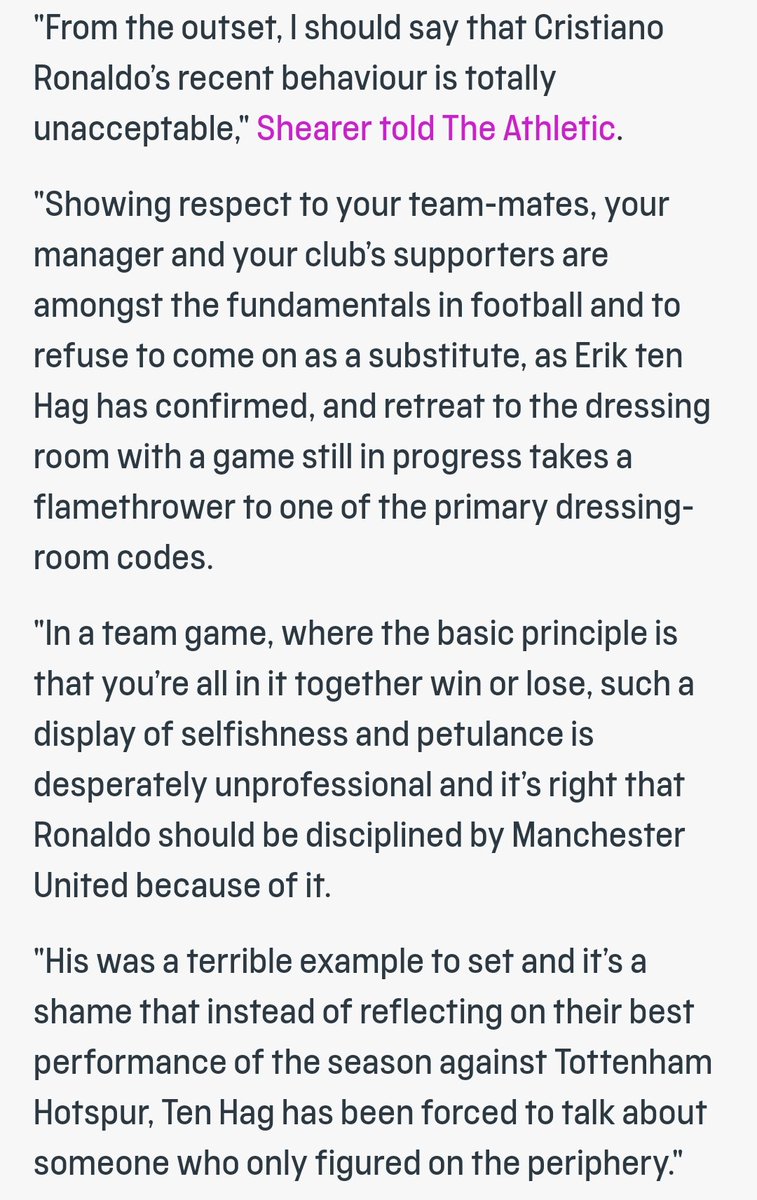 FCBarcaTalks's tweet photo. To the crkelly fans who are quoting shearer for his comments, here's also something that he said about your GOAT... https://t.co/EhCgs5QmnZ