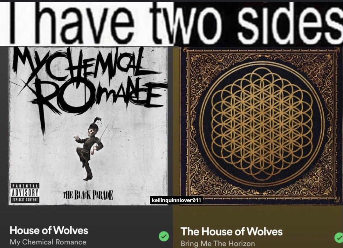 OnerBreno's tweet photo. mcr e bmth lançando coisa no mesmo dia seloko https://t.co/0Ay7yh15pS