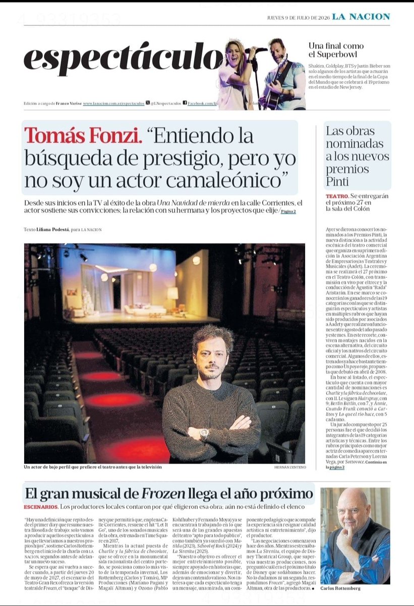 FanFonzista's tweet photo. @Fonzista para La Nación Espectáculos https://t.co/EjgBSj3sDr