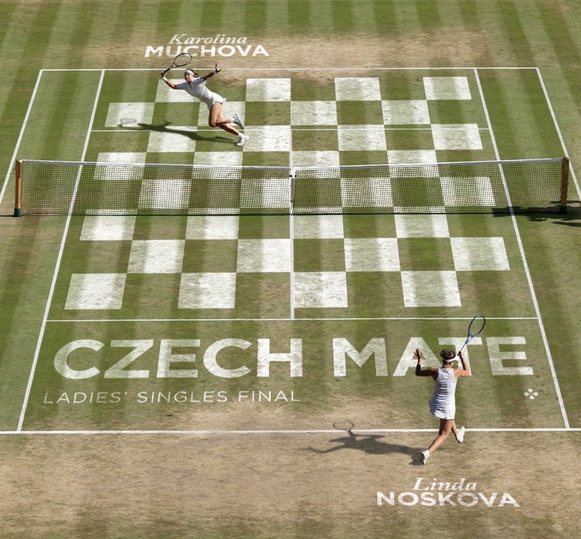 CZAmbManila's tweet photo. Czech mate! 🎾

First time in history, an all-Czech #Wimbledon women’s finals 👏. Tomorrow. 
#ProudlyCzech 🇨🇿 https://t.co/fxY2weL8hN