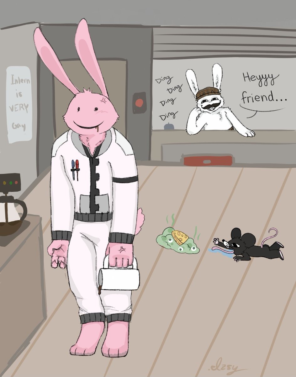 Izzy_FNAF_fan's tweet photo. Heyyy,,,,, #animalhospital #animalhospitalart #rathew #intern #barney https://t.co/RMXgXQBFC0