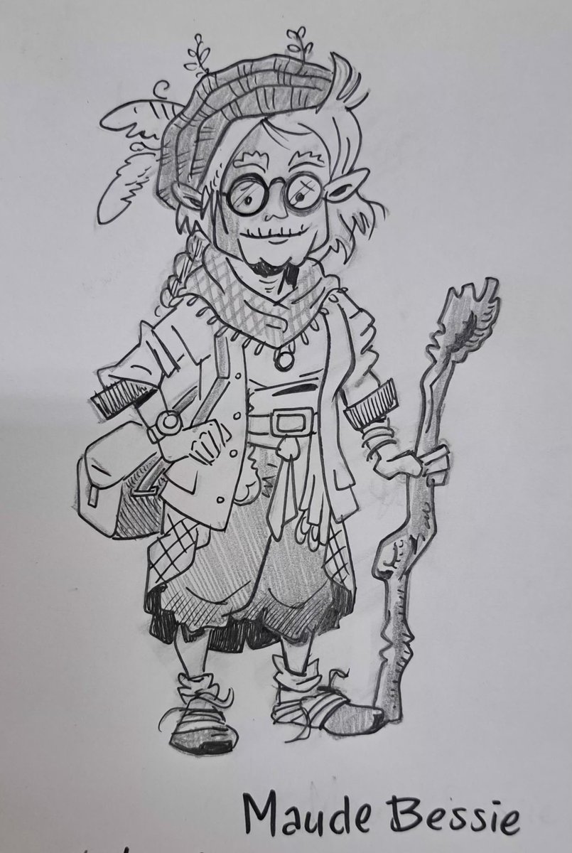 LahayeRob's tweet photo. Designing one of the new main characters for my seventh story 'The Curse of the Dutch Goat Rider'. Maude Bessie is the one who helps Waldorf to defeat the Dutchman who terrorizes the Yorkshire Dales with his gang of thieves. https://t.co/hX8rPI8cxy