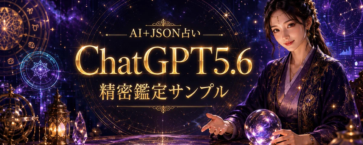 ChatGPT5.6】西洋占星術・インド占星術・四柱推命 超精密統合占い