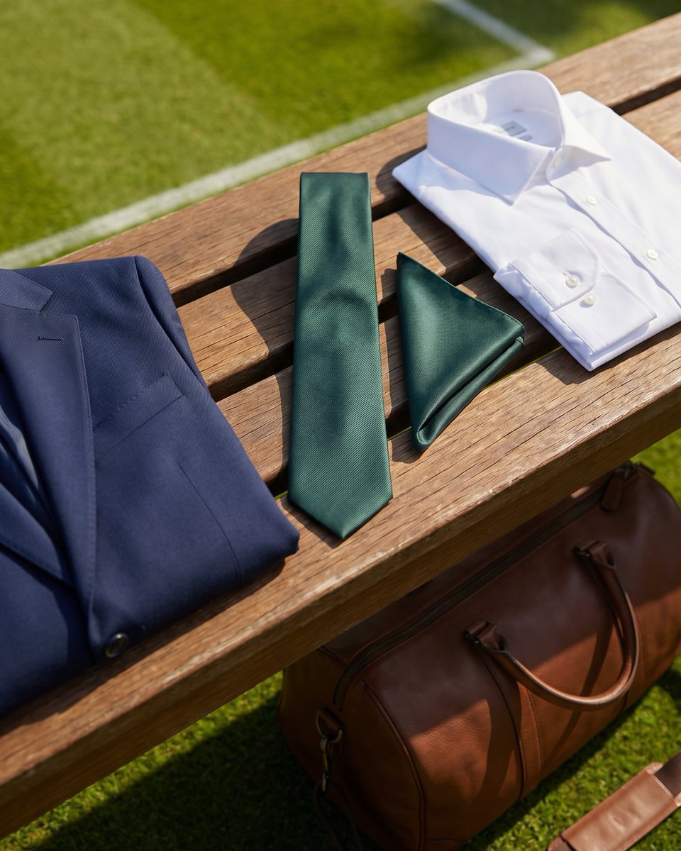 DQTUK's tweet photo. Wimbledon does not enforce a formal dress code for general spectators, but the standard set by the crowd at the top enclosures makes a strong case for treating it like one anyway.
#dqtuk #mydqt #londonfashion #formalwear #classicmenswear #ukwedding https://t.co/SJttY5c0xq