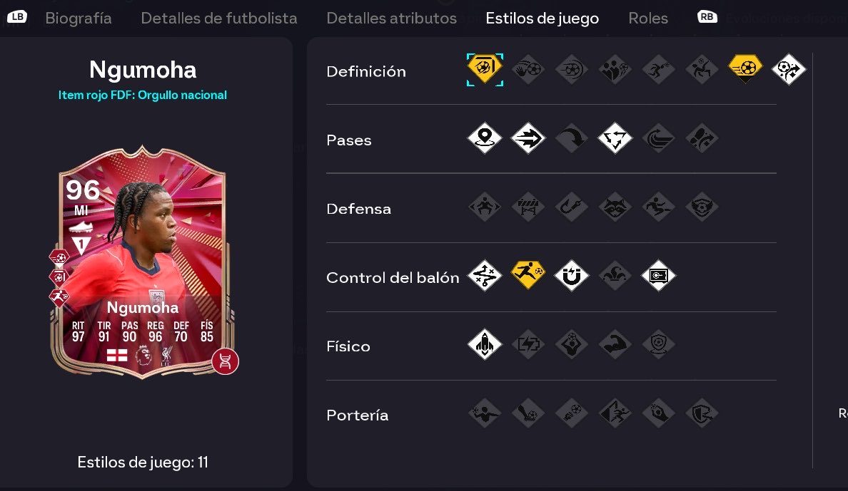 JuniorSintress's tweet photo. LISTA de 11 PS ➡️ 8 PS + 3 PS+ que usó en NGUMOHA GLORY HUNTER

🧵PS Zubimendi 👇🏻 https://t.co/0hata2dOmO