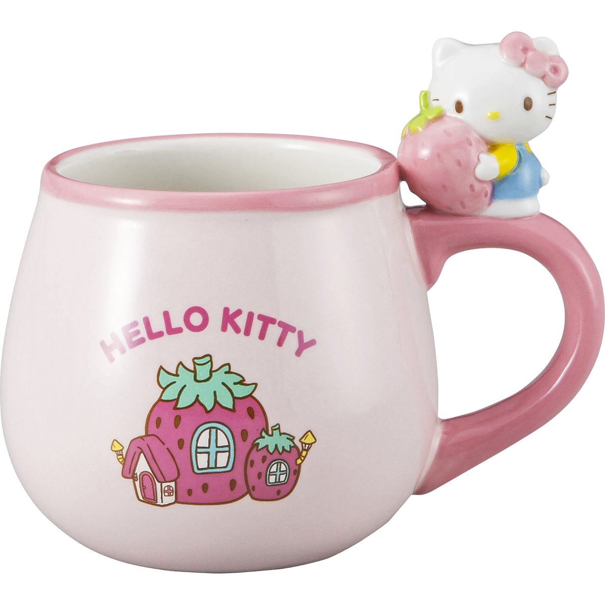 ﾟﾟ・｡・ﾟﾟ｡ ﾟ。 持ち手にちょこんとキティちゃん💗 ﾟ・｡・ﾟ いちご持っ