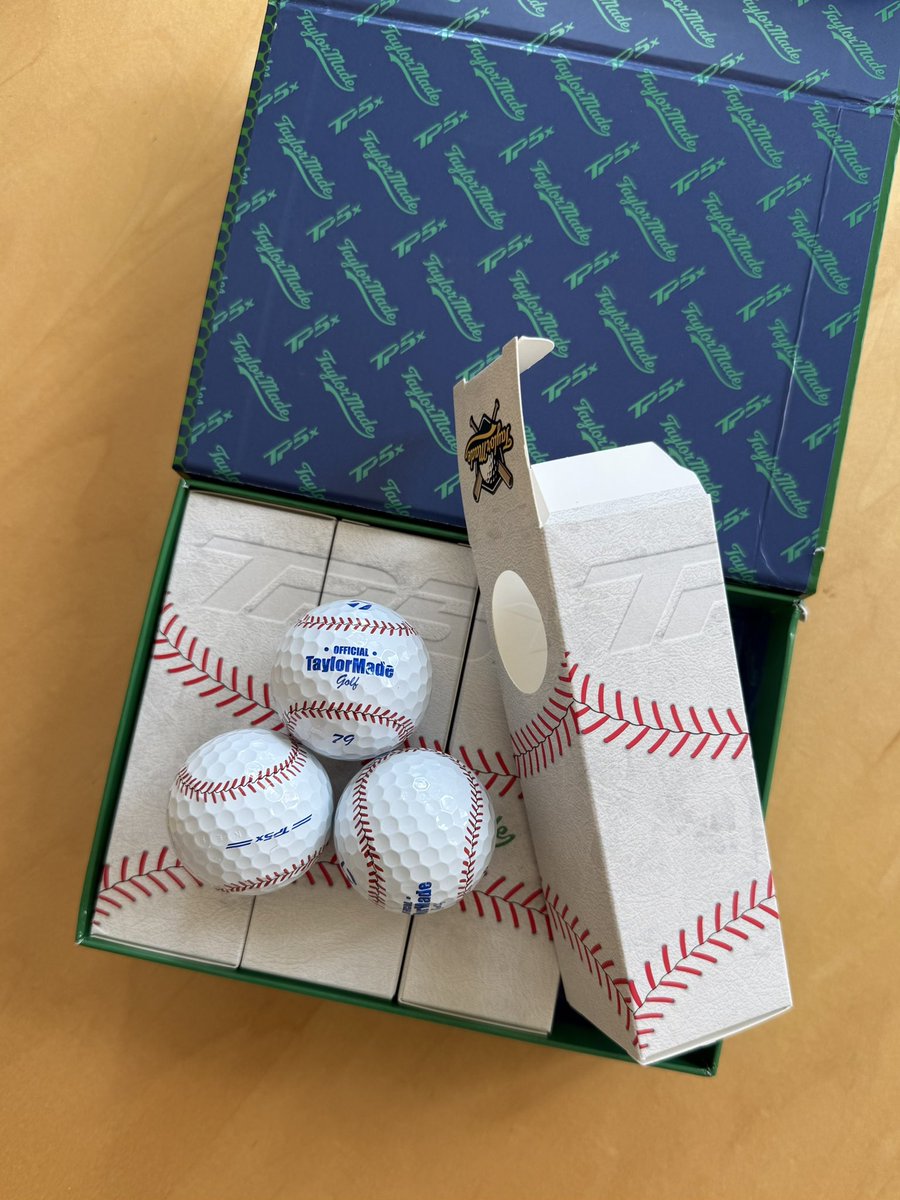 dreasduplantis's tweet photo. TaylorMade baseball TP5X is fun and the packaging is great https://t.co/h03L4R1hYL