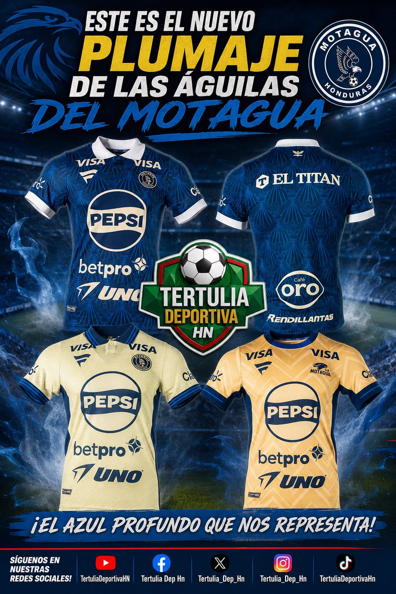Tertulia_Dep_Hn's tweet photo. El nuevo uniforme de las águilas! https://t.co/fGA9FZVhZe