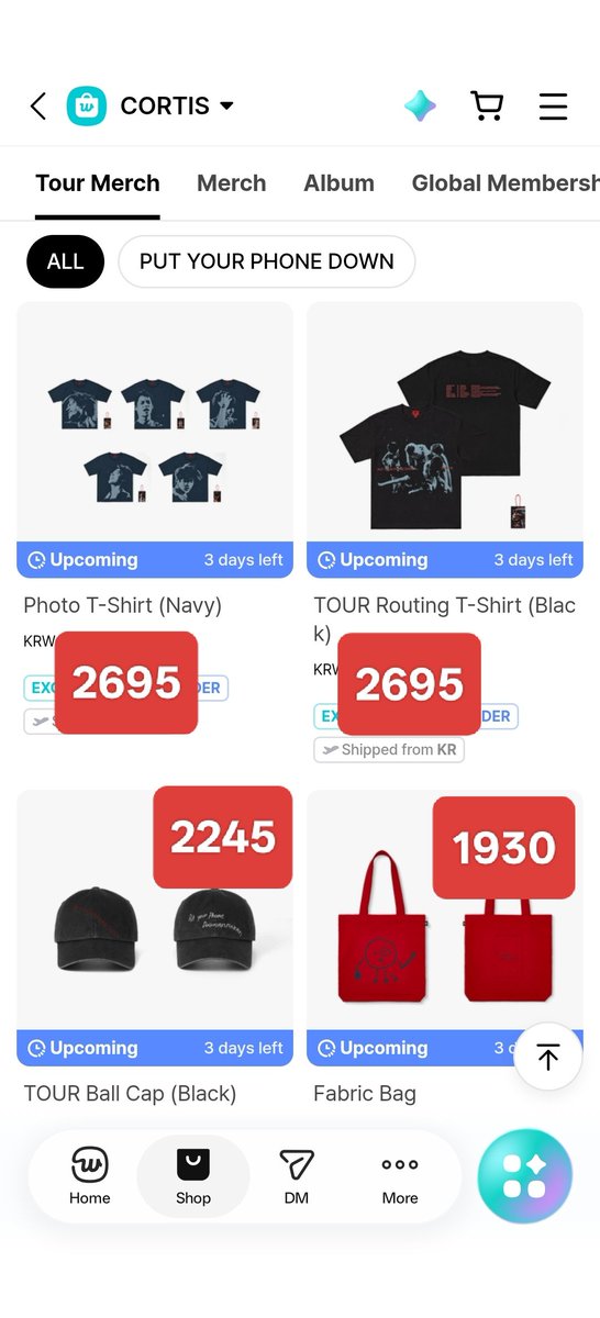 ph_palette's tweet photo. CORTIS '26 TOUR 'PUT YOUR PHONE DOWN' Merch PH GO 🎨

DOP
Aug 20 - 40% dp
Sept 2 - rembal

ETA
Sept - Oct

DM to order 💌
Sure buyers only please 🙏 https://t.co/KfKw2kBIgV