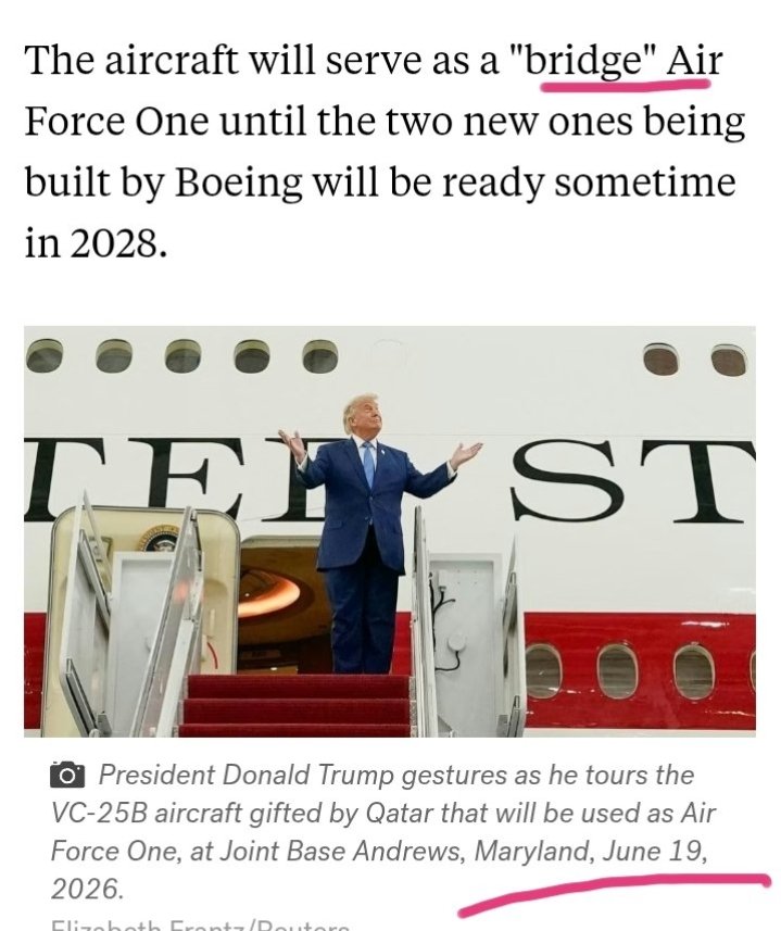 penguin2241's tweet photo. @CindyBublik @janemcl62539546 @susieq1007 Toy Story 5 was theatrically released in the United States on

 June 19, 2026

Same day Donald Trump unveiled the Boeing 747-8 at Joint Base Andrews.. called THE BRIDGE 
 June 19, 2026, 

Note to 747 

8 https://t.co/R7g4PER1WU