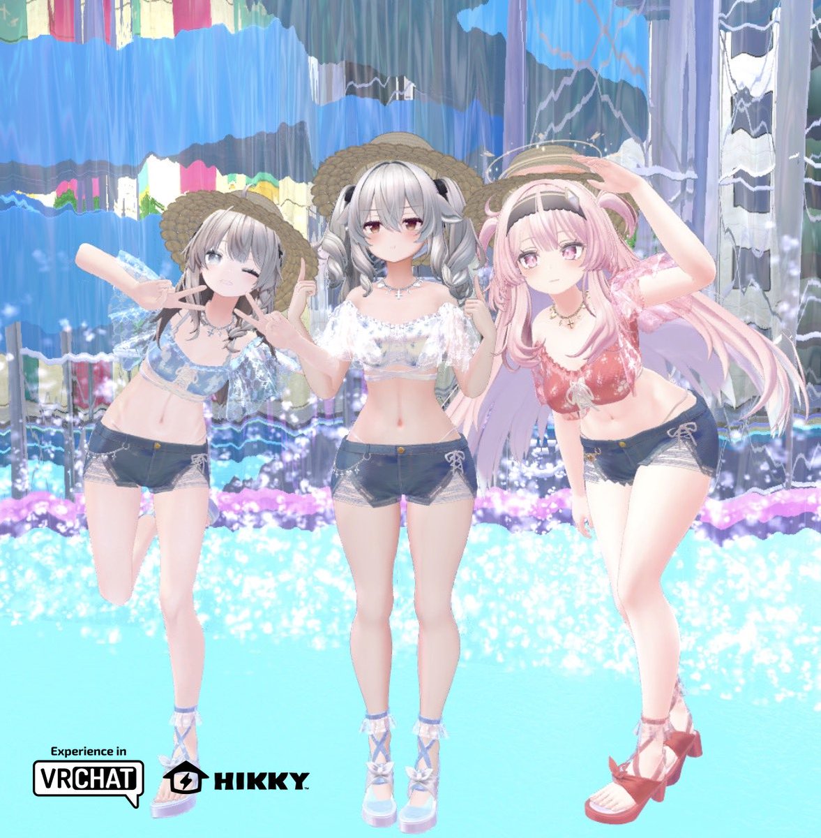 Virtual_Market_'s tweet photo. 見て〜！！！！！
カラバリ３色もあるんだよ〜💕

明日からのVket開催期間中、富士急ハイランドブースで特定条件をクリアすると、

ぐらるさんデザインの【かわいすぎる水着3Dモデル】がもらえる👙

いよいよ明日からVket✨
スタートダッシュは
富士急ハイランドブースへGO💨

#Vket #Vket富士急 https://t.co/BudTRQ9LFE