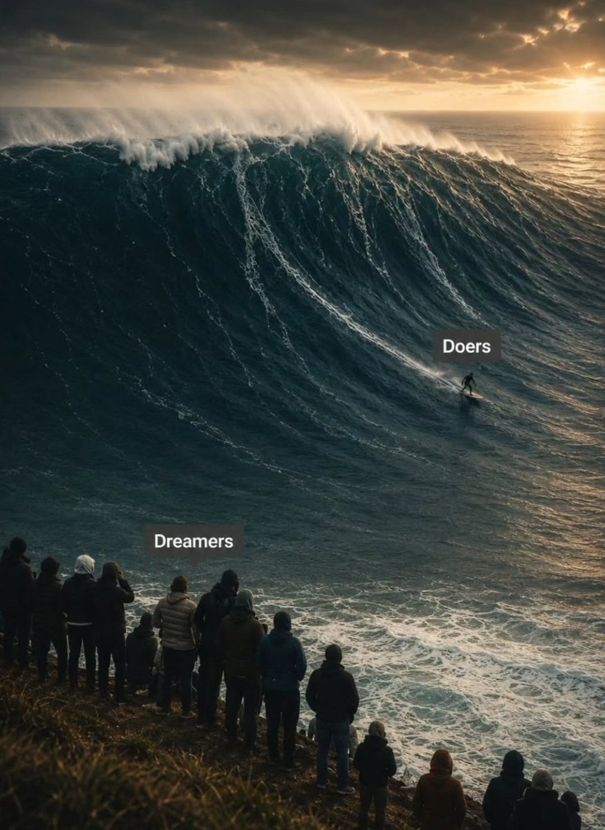PsycheWizard's tweet photo. Dreamers         Vs           Doers https://t.co/WtTq59vM74