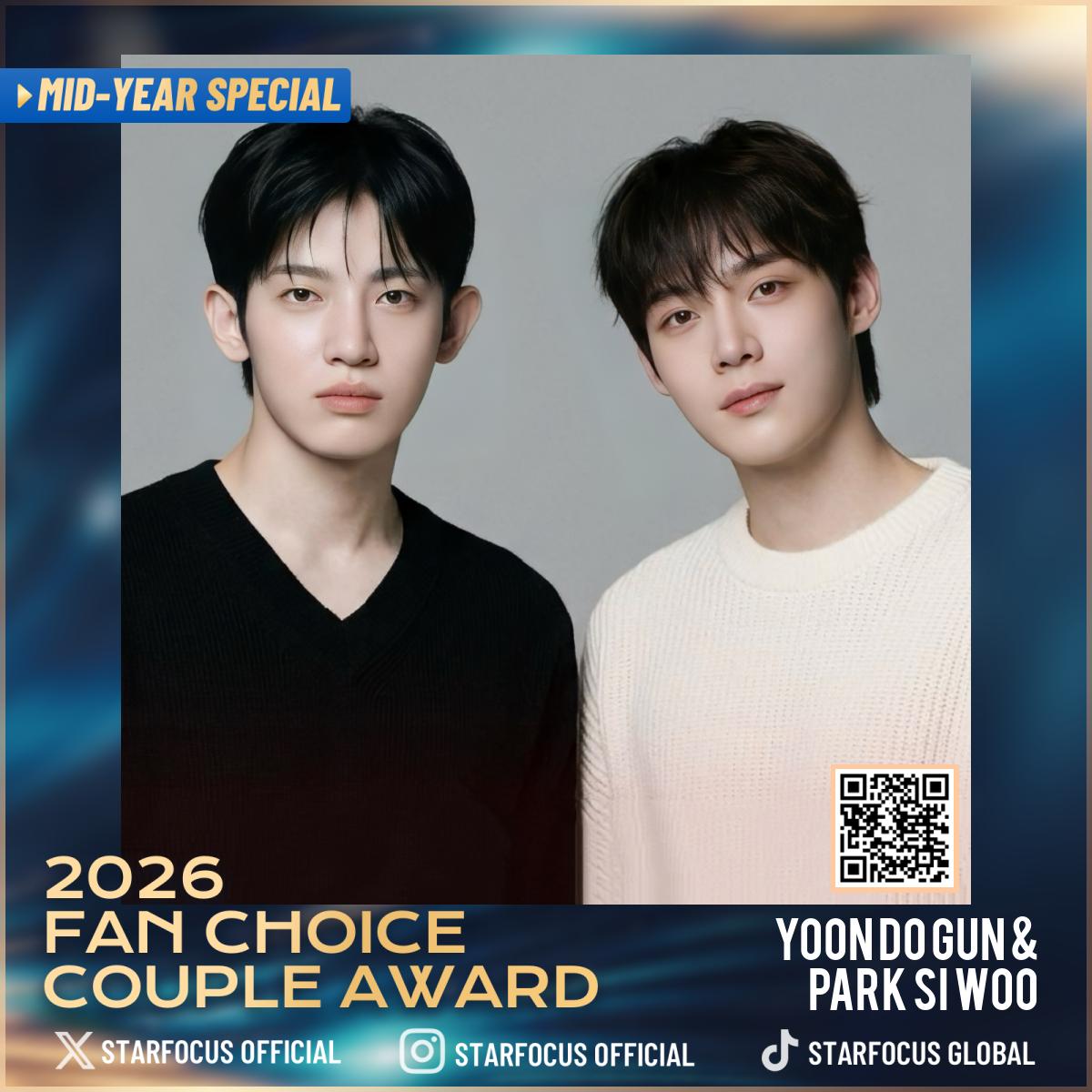 starfocusglobal's tweet photo. 🌟 STARFOCUS MID-YEAR SPECIAL 🌟

🎉Congratulations to Yoon Do Gun&amp;Park Si woo on being nominated for 2026 Fan Choice Couple Award.

❤The Gravity of Love, Defined by You

🔗https://t.co/JGalTzCWVM
📆Voting Time: 7.10 - 7.27 (BKK) 

#TheProsecutorsProposal #YoonDoGun #ParkSiwoo https://t.co/lvkYHxQaJ4
