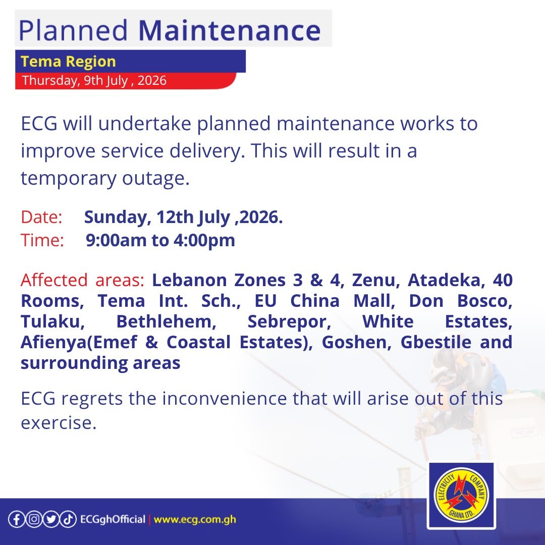 Electricity Company of Ghana Ltd tweet media