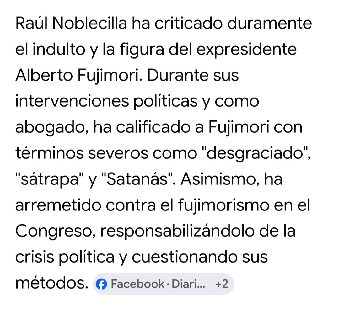 Barazor3Antonio's tweet photo. @Politica_LR Tranquila Raúl, ahora pides, ya te olvidaste lo q decías de Alberto Fujimori https://t.co/YA85rcmZh5