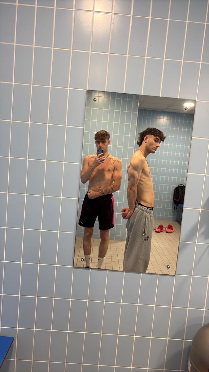 thegarybuster's tweet photo. your two geordie dominators getting a pump, getting hot and sweaty ready to rinse your wallets 😈🥵🥵 https://t.co/b0WMquhzX7