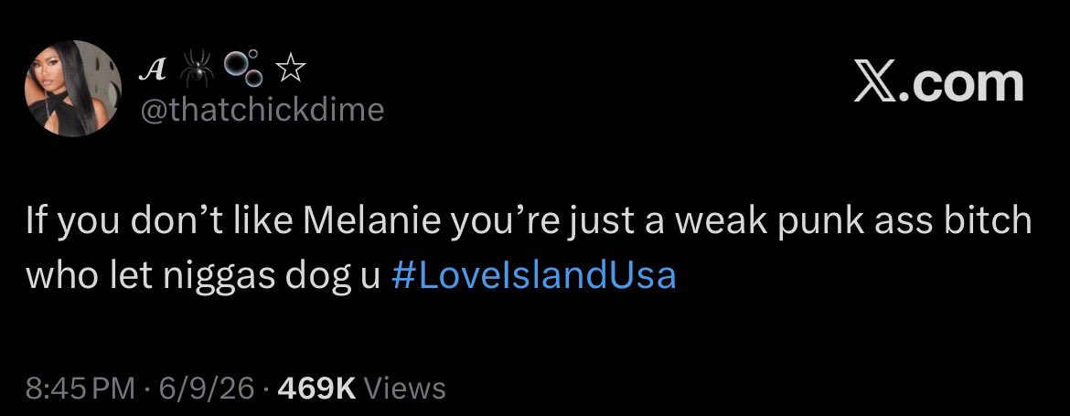 ariescunttt's tweet photo. lol never forget what melanie stans were telling us #loveislandusa https://t.co/SfhbpcmXsn