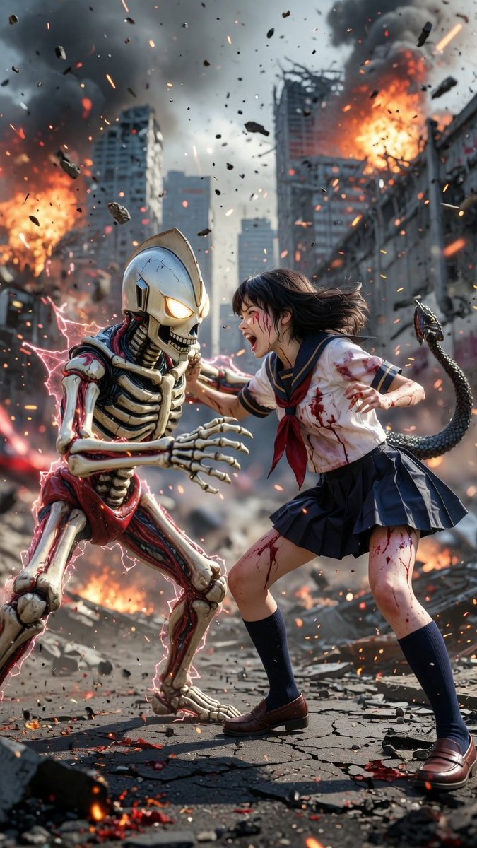 10starcat's tweet photo. このバトル、映画化希望💀🎬👧 https://t.co/MnPC4SSCPm