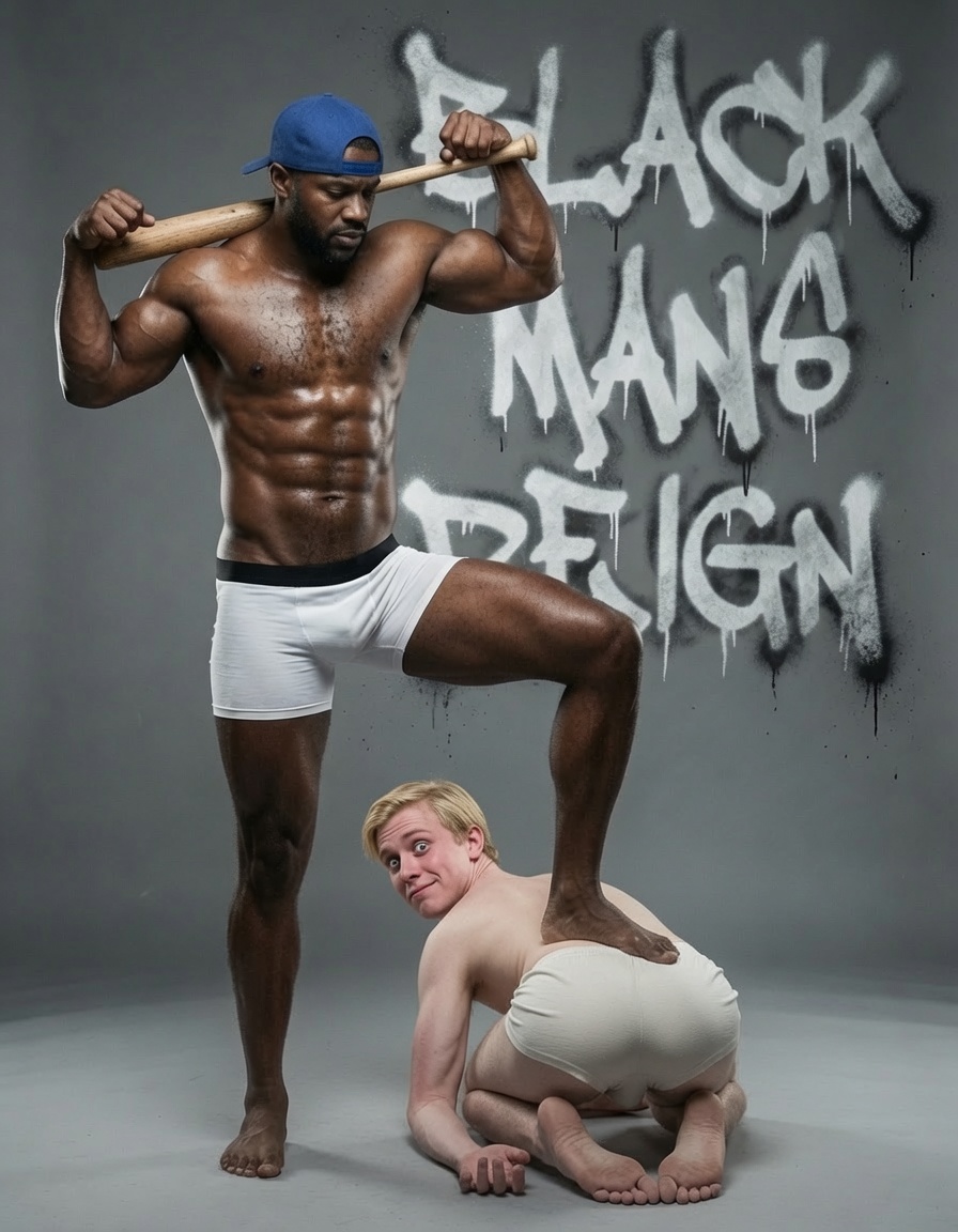 lucaspeter77's tweet photo. A perfect world
#BNWO #ServeBlackKings #NewWorldOrder #Fetish #Worship #BlackSuperiority #WhiteSurrender #blackmasculinity #blackmuscle #bnwo #whiteboi #whiteboisareweak #interracial #gay #blackbulls #BNWOpropaganda #blacked https://t.co/9SZ2N1phYu