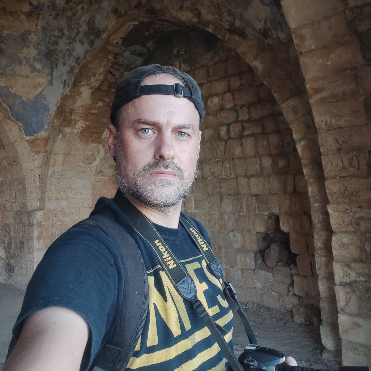 ireallyhateu2's tweet photo. Hi, this is me, @ireallyhateyou
The same bunch of malicious actors who have recently forced me to expose my identity, and endangered my personal safety and the safety of my family, have now got me locked out of my main account with their mass-reporting of my posts exposing Israel and Zionism.

Please follow me here and on other platforms. Links in my linktree (see bio).

In the photo: Me, while documenting the remains of the uprooted and destroyed Shia village of Nabi Yusha, near the Palestine-Lebanon border, 2023.