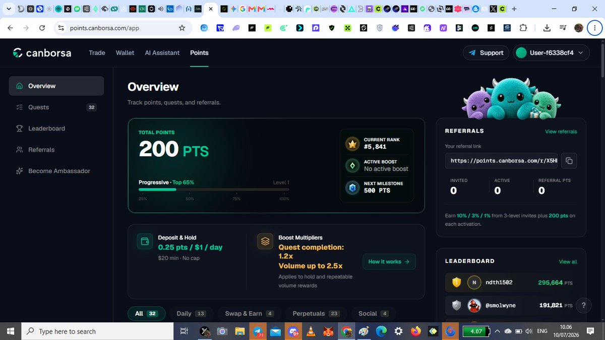 wahyuffeth's tweet photo. @Canborsa_DEX 

Join the official Canborsa campaign on @GrowwStreams  and compete for a share of the $200 prize pool. 
Complete social and community quests to earn points, climb the leaderboard, and engage with the first Perpetual RWA DEX built on Canton Network.

https://t.co/yakLv4tbnP