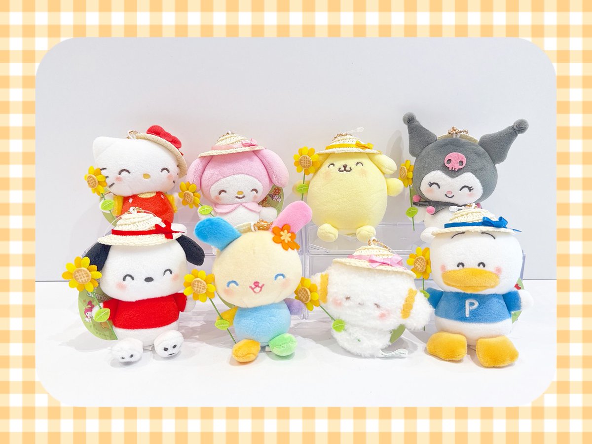munyu_modi's tweet photo. 🌻再入荷🌻

#サンリオキャラクターズ より
写真の『ぽかぽかひまわり むにゅぐるみマスコット』再入荷しました✨

麦わら帽子姿がかわいい👒🌟

ぜひ新宿マルイアネックス2Fへ
お越しくださいませ☺️

#サンリオ #sanrio #ハローキティ #ポムポムプリン #あひるのペックル #こぎみゅん #ウサハナ https://t.co/ZC3ACQ2D5l