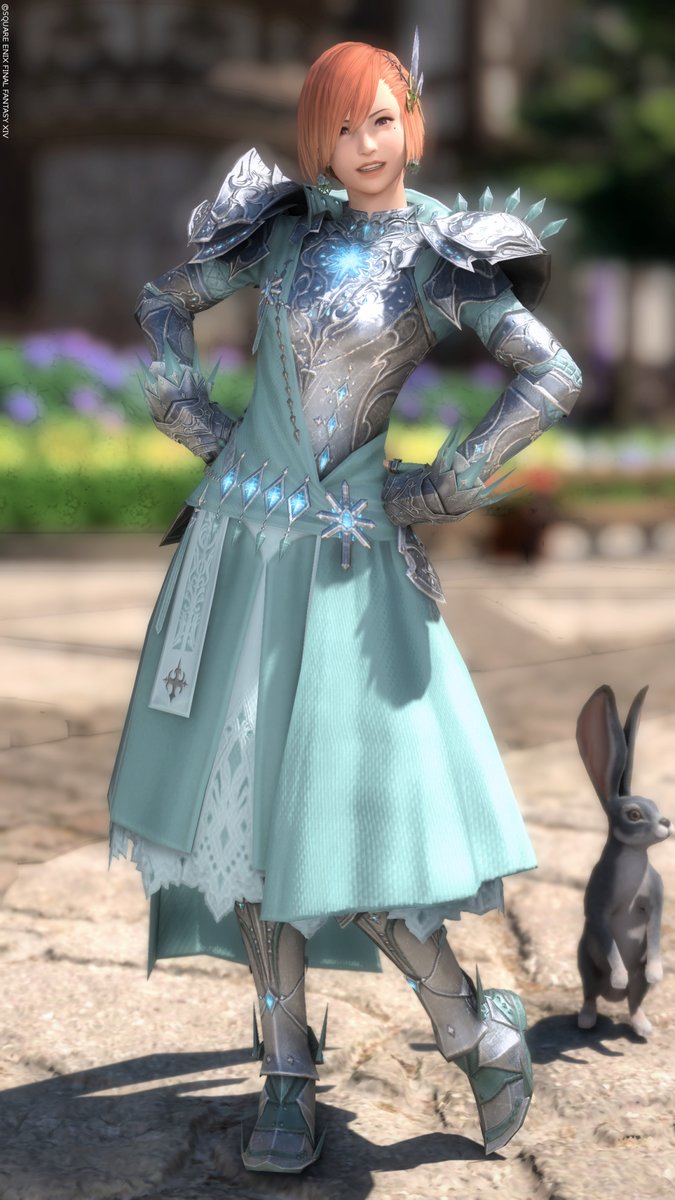 LythFF14's tweet photo. 皆さま #おはミド でございます🌞
カラッとしていいお天気のあたし地方👩
朝洗ったシーツがもう乾いて嬉しい～🙌
SSはエウプロタンクに白魔のエーベルスカートを合わせてみました✨
どうかしら～😆
#FF14 #FFXIV #ミドラン https://t.co/OQTto3T8g3