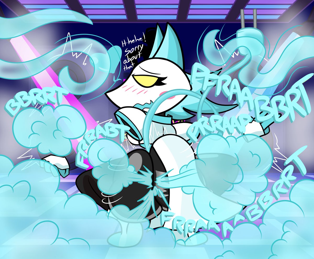 PistachioStash's tweet photo. Looks like these deltarune felines are letting off some "steam" during their time on the dance floor. Luckily, this nightclub is used to having its members throwing and blowing it back XD. https://t.co/YlQbGP5T2j