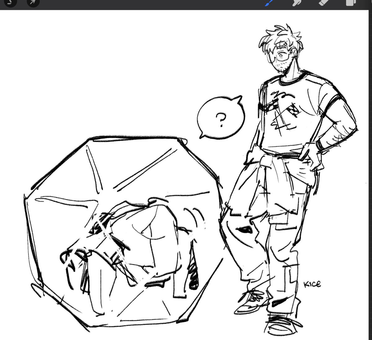 sliceofkice's tweet photo. It feels like its been so  long since I drew up something messy https://t.co/0l8KR4flmx