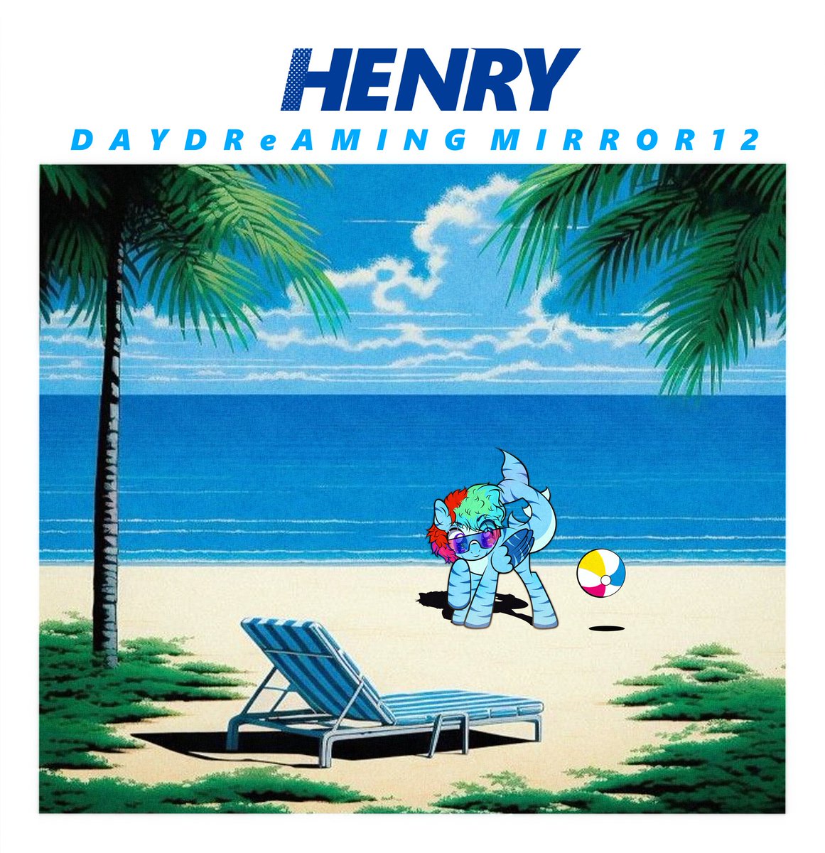 Daydreamirror's tweet photo. 🌊~Remenber Summer Days~ ⛱️

Base edit de mi pony tiburón favorito 🩵🦈

Oc: ~{Henry}~ https://t.co/Ub3KMzD4jY