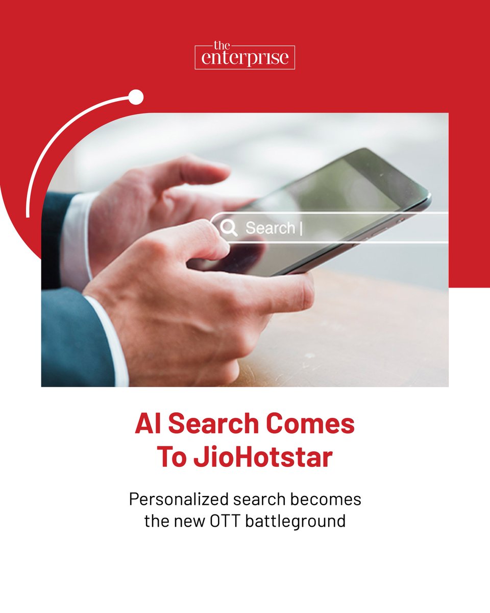 AtTheEnterprise's tweet photo. JioHotstar is using OpenAI-powered AI to make streaming more searchable, personal and shoppable.

🌐:https://t.co/cVAV3facTV

#JioHotstar
#OpenAI
#AIInMedia
#Streaming
#DigitalCommerce https://t.co/hAwDNMcZO9