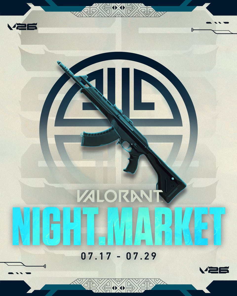 ValorantLab_JPN's tweet photo. 7月17日から、ナイトマーケットが開催！

#VALORANT #ヴァロラント https://t.co/HzmzCsW2Y2