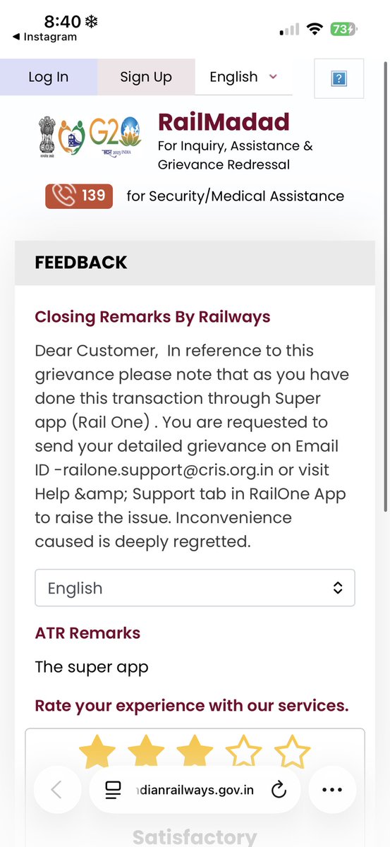 LastMinuteofInd's tweet photo. This is not acceptable. The issue is not with the RailOne app. I received official SMS from IRCTC stating my train was cancelled, based on which I booked another ticket. Please do not redirect my complaint. Kindly process a full refund for my old PNR 8148944749. @RailOneIndia https://t.co/w32EVjMzc2