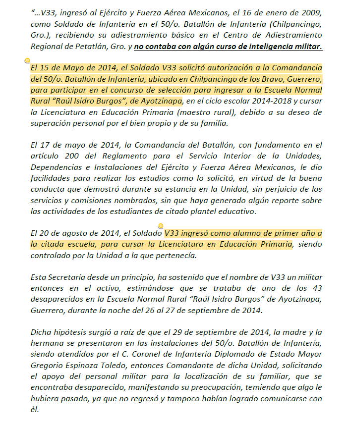 CentroProdh's tweet photo. La #CNDH deslinda de responsabilidad a la #SEDENA, afirmando que no hay evidencias que la acrediten, pese a que hay 17 militares vinculados a proceso por el caso.

Destaca que, contrario a lo reconocido en ordenamientos judiciales, desestima la opacidad del #Ejército al no entregar información de inteligencia faltante e incluso valida información que ya ha sido verificada por propios documentos militares, confirmando su alineación al #PoderMilitar.