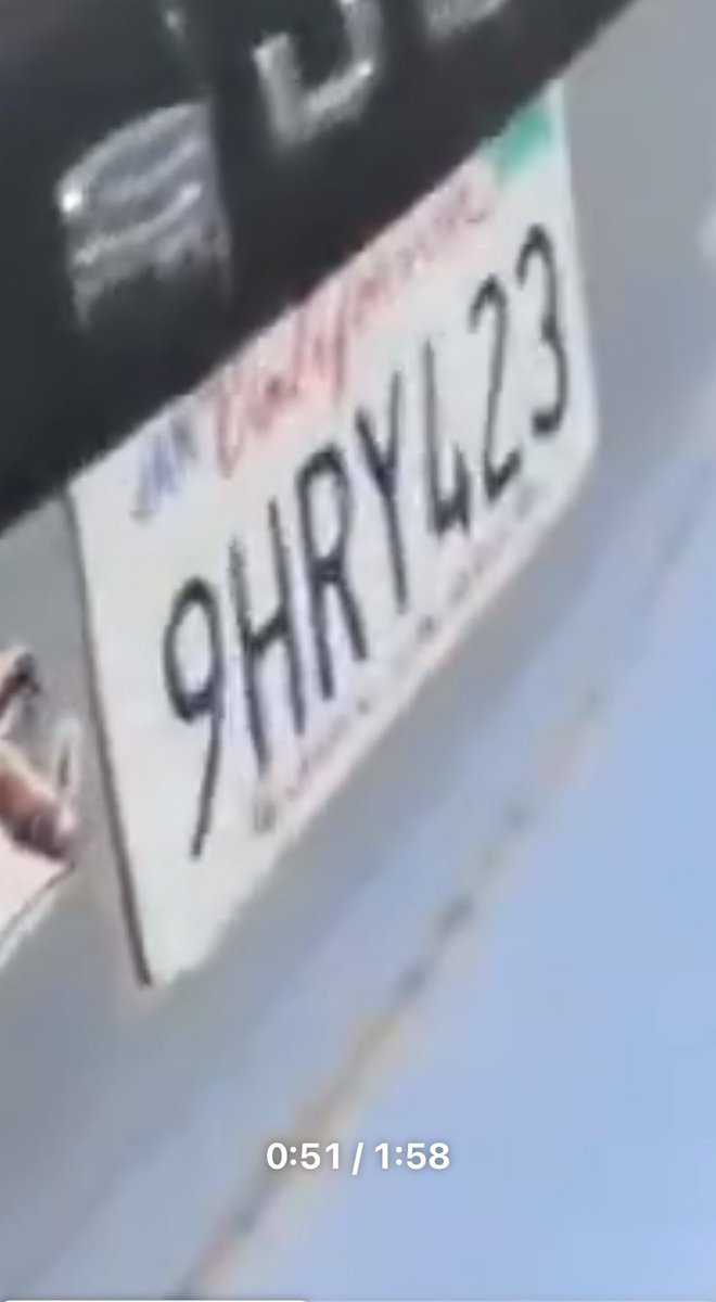 Factonlyreal's tweet photo. @LoudOutside Why block the plate if you’re going to let us see it ? https://t.co/O7VZHFc8Kd