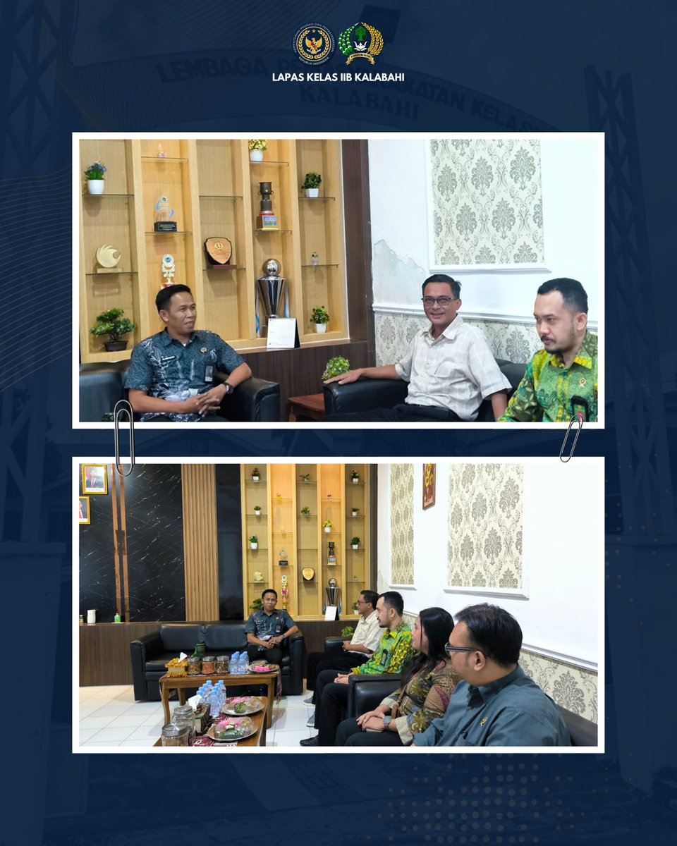 LapasKalabahi's tweet photo. Dorong Pembinaan yang Berkualitas, Lapas Kalabahi Terima Kunjungan Hakim Wasmat Pengadilan Negeri Kalabahi

Selengkapnya:
https://t.co/KTShE4HsWX

#LapasKalabahi
#Kemenimipas
#AlwaysTheBest
~ KanwilDitjenpasNTT https://t.co/XQp06cHaE0