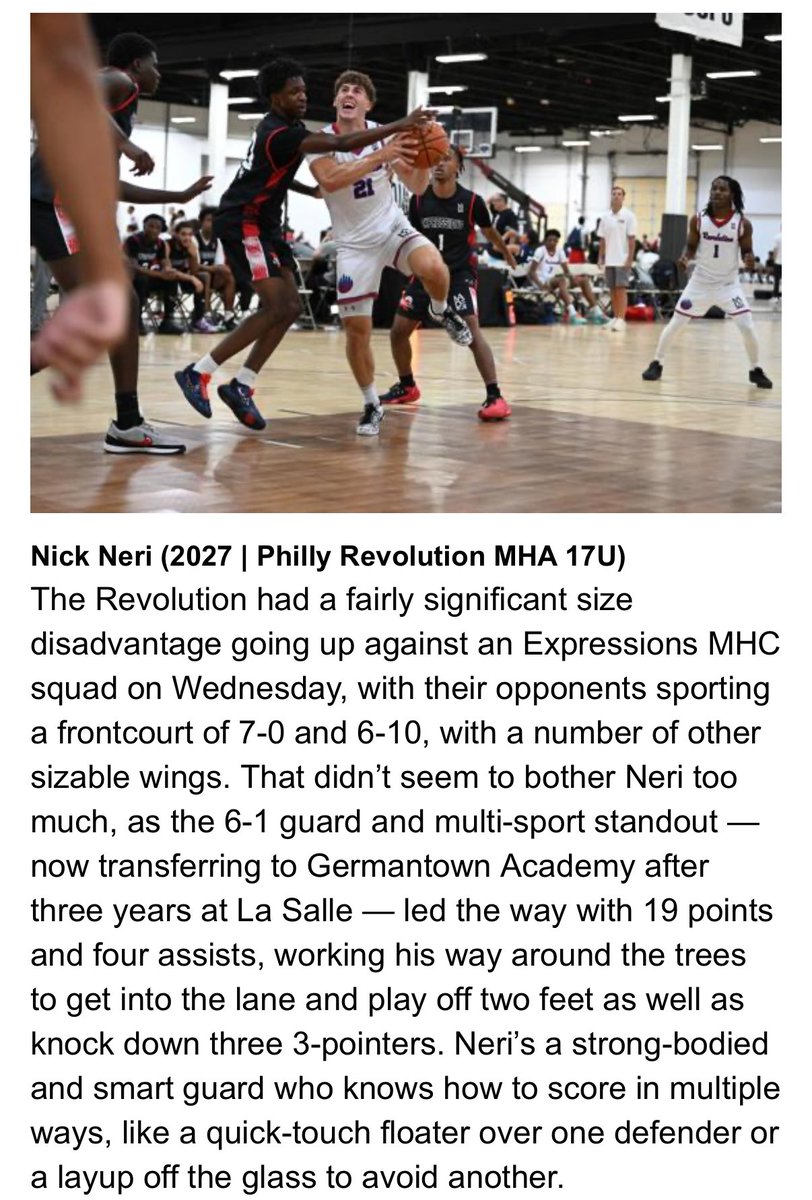 NickNeri16's tweet photo. Appreciate the write up @hooplove215 @jmverlin @phillyrevhoops @imjohnbrennan https://t.co/lKoxYMH74p