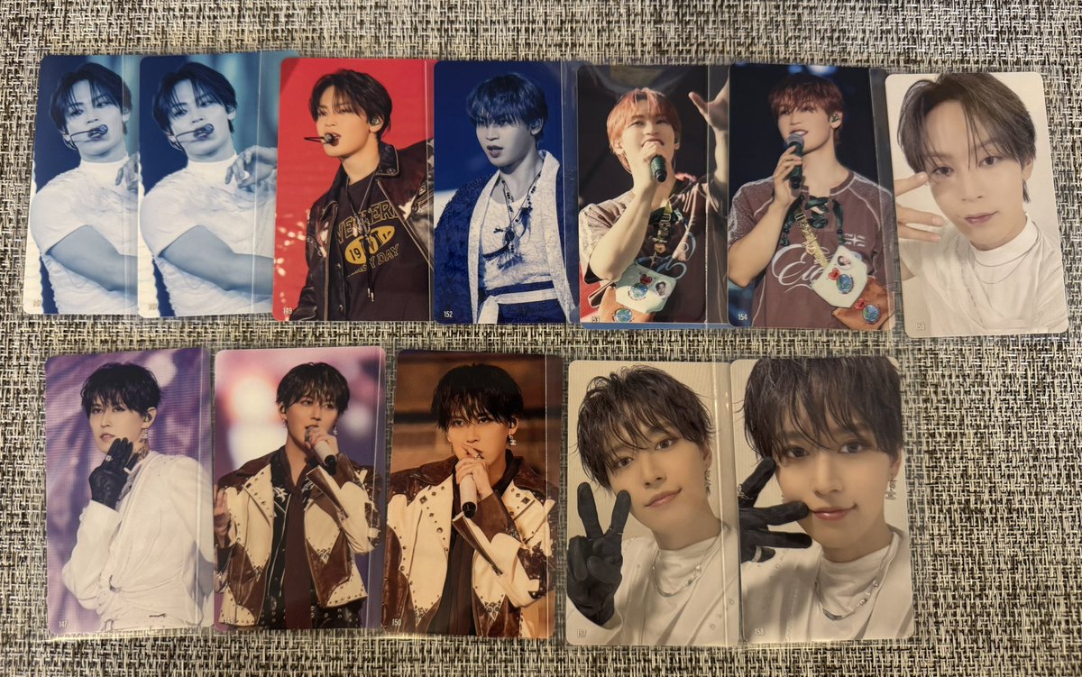 komoe0930's tweet photo. JO1DER SHOW 2026 EIEN 永縁 FINAL
ラントレ 
【譲】
與那城 白岩 佐藤 豆原(画像参照)

【求】
河野 147 148② 149 150② 151 152 153② 154② 155② 156 157② 158②

川西  148 150 151 152 153 154 156② 157 158

7/18名古屋popup、7/19,20名古屋ドーム、都内手渡し >郵送

 #JO1交換 https://t.co/0XRVu42xxq