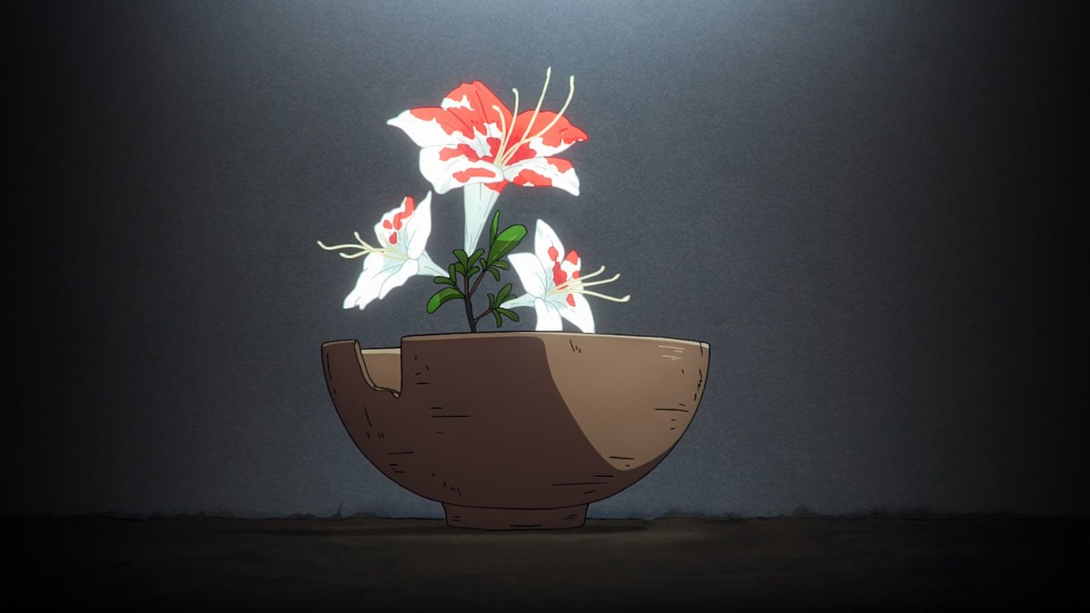 Alves_Aruru's tweet photo. #ワールドイズダンシング 
アニメーションの意義をまざまざと見せつけられた神回。
「よい」を理屈で説く対価の件に対して、石也の膝をフックに芸人として、女性として、人間として命を燃やして“花”を散らす白拍子の生き様は感情に訴える。
鬼夜叉の舞は「見て感じてくれ」という気迫に満ちていた。 https://t.co/xkoyqGH5BV