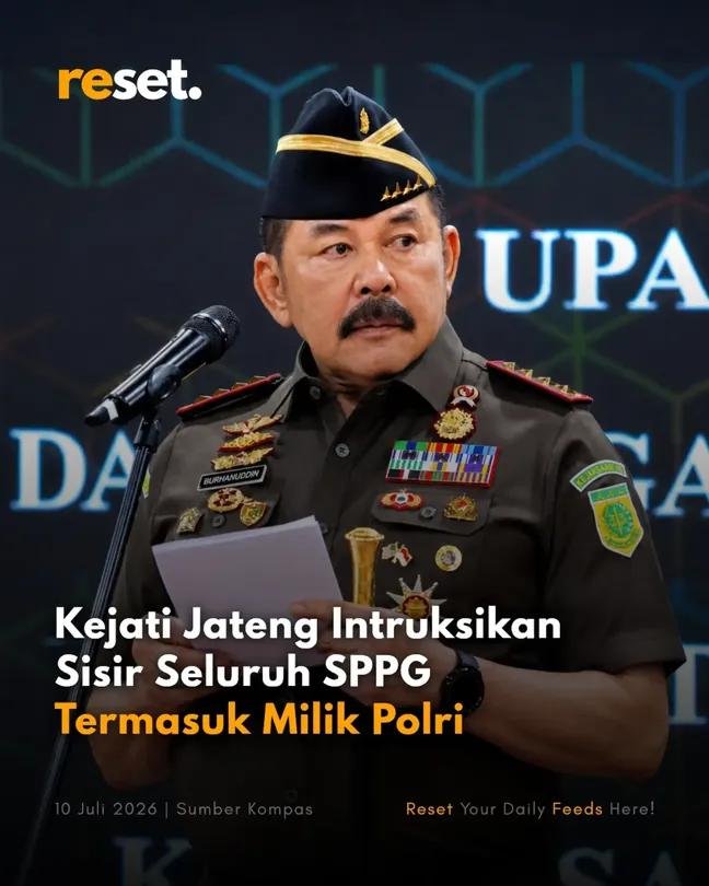 indepenSumatera's tweet photo. Kejati jateng instruksikan sisir semua SPPG di jateng termasuk milik polri gas habis. https://t.co/Un0RulvI2e