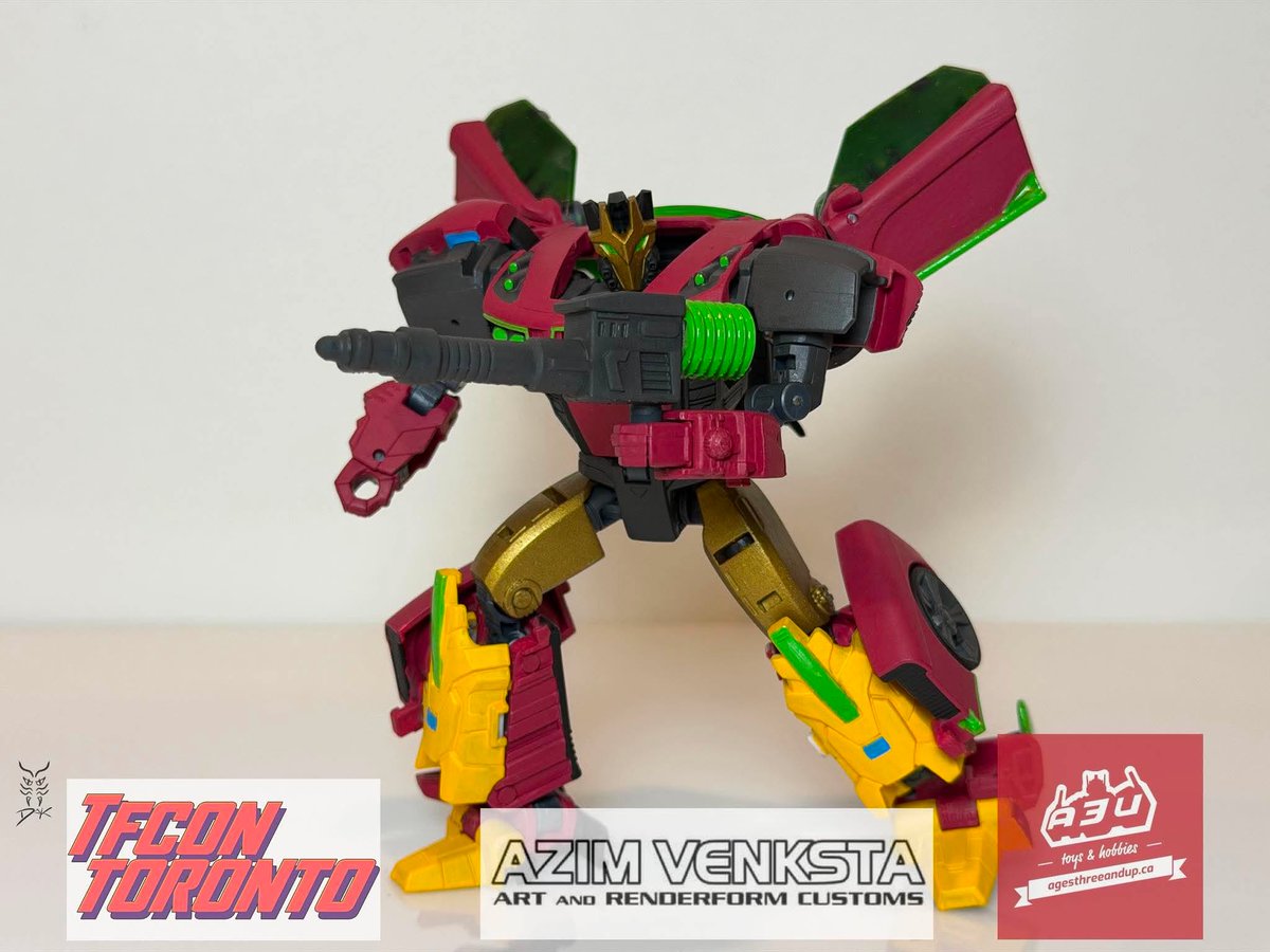 tfconofficial's tweet photo. ๐จ๐ฆWith special thanks to TFcon sponsor @agesthreeandup we are happy to reveal the #TFconToronto 2026 custom class figure Drench
All supplies you will need to paint & customize will be provided by A3U with new heads and parts created by Renderform
๐ at https://t.co/7JSFQRXBCH https://t.co/VrtxBdYi6P