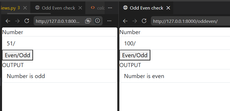kalyaaan_d's tweet photo. #LSPPDay40
Today, I built a simple odd-even number checker using Django Forms. I accepted user input, validated the data, processed the logic in Django views, and displayed whether the entered number was odd or even.
#60DaysOfLearning2026 #LearningWithLeapfrog
@lftechnology https://t.co/ydmQ6TMpwZ