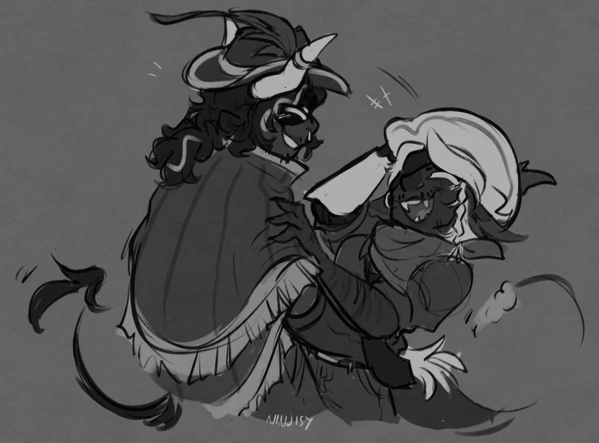 NINJISY's tweet photo. my beautiful lesbians #phighting #phightingfanart #scythehook https://t.co/dSSB2j33PS